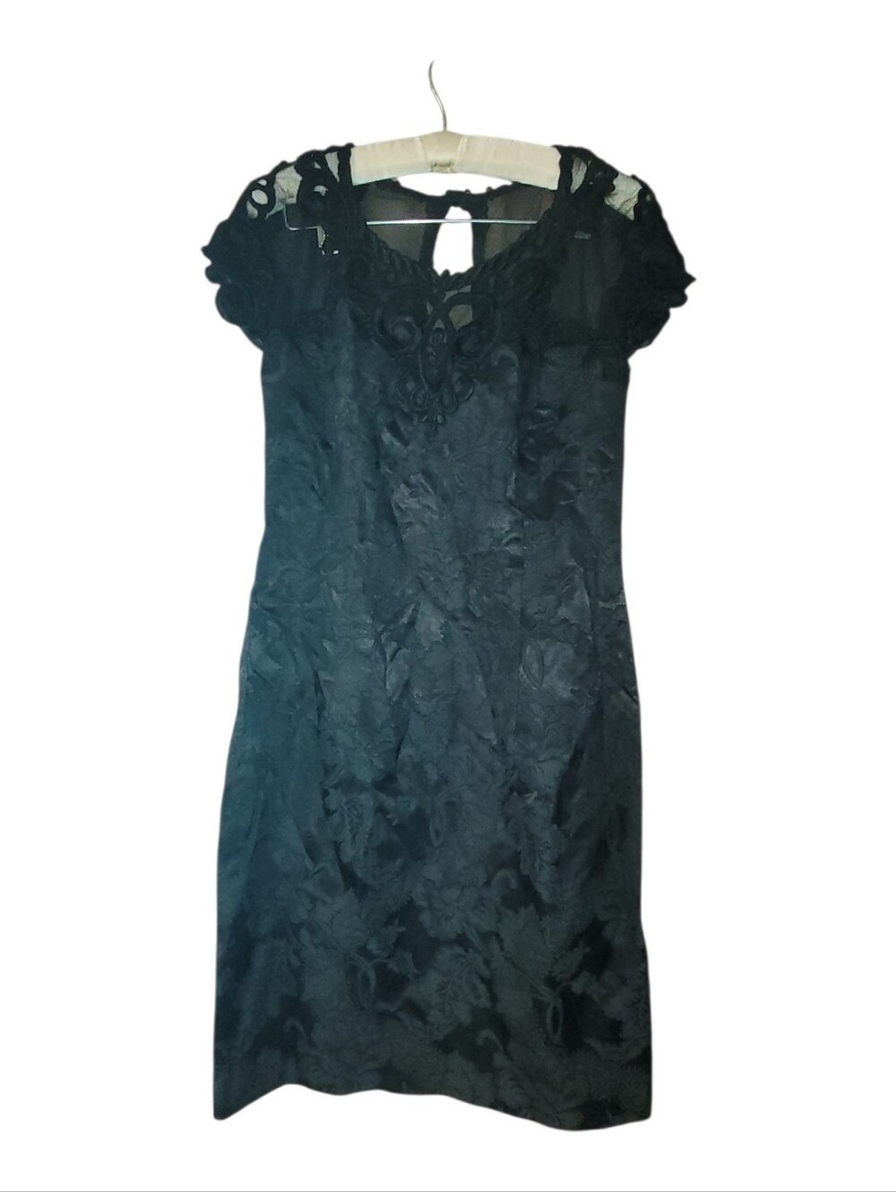 Vintage Whimsigoth Scott Mcclintock Short Dress Brocade Lace Top Exquisite 8